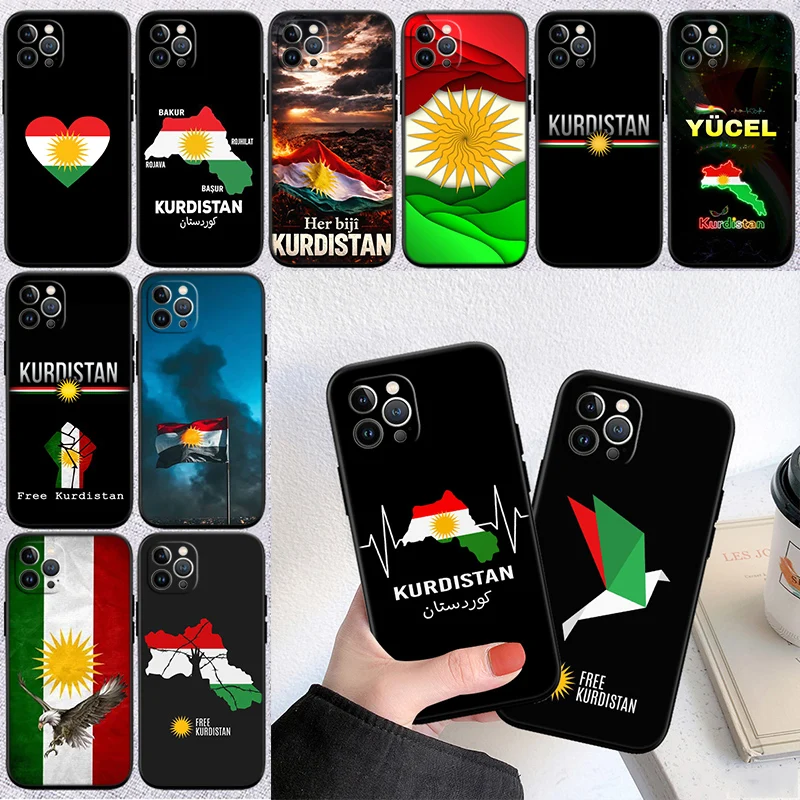 FR51 Kurdistan Flag Phone Case for Samsung Galaxy M06 M15 M16 M35 M55 M56 A36 A42 A50 A50S A51 A52 A32 A33
