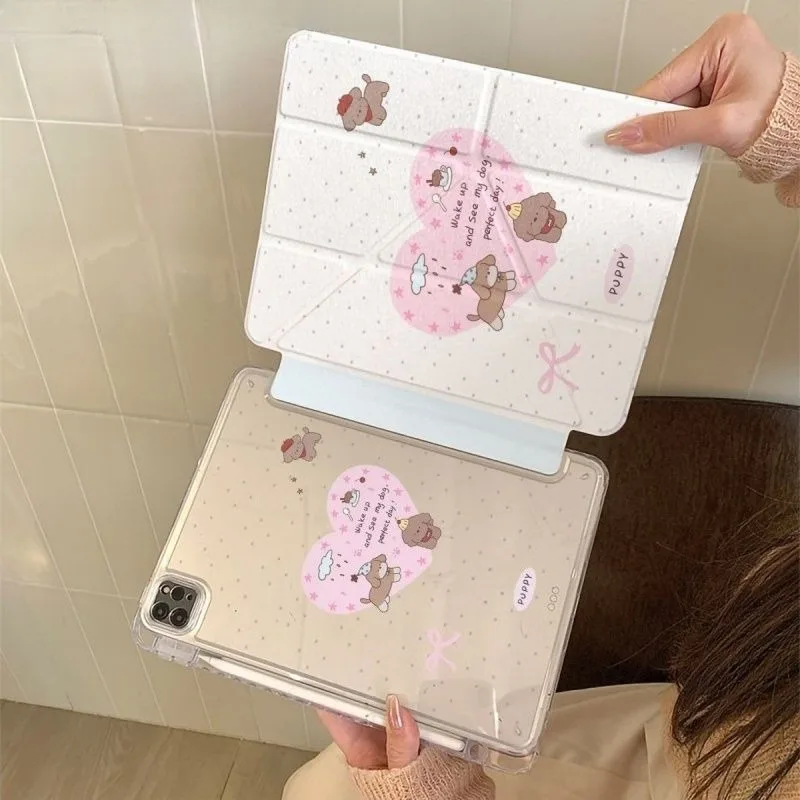 Love 3+Y Fold Crystal Clear Case for Samsung S7 S10 S9 12.4 Tab S6Lite 10.4 S10 Lite SUM Tab S7 S8 S9 11 A9 A11 8.7