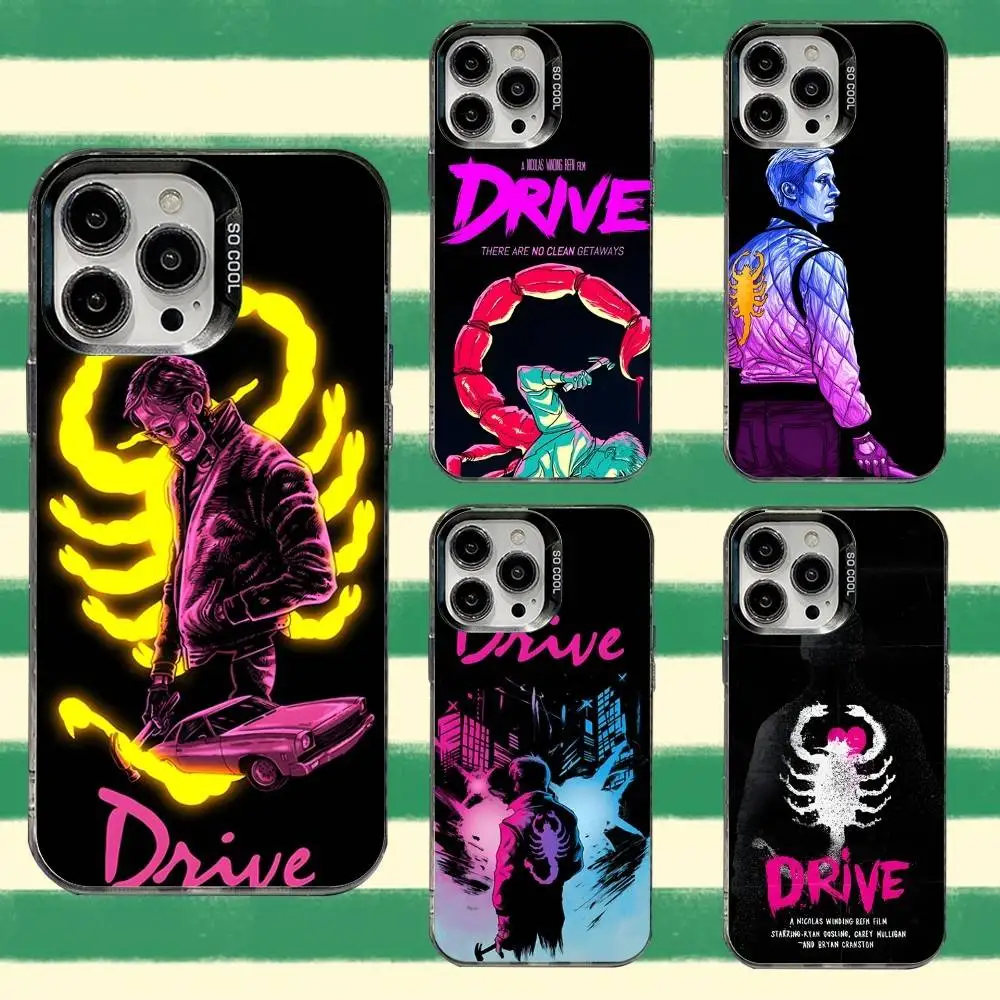 

Film Drive Ryan Gosling Phone Case For iPhone 16,15,14,13,12,11,8,7,Pro,Max,Plus,Mini,XS,SE Anti Fall Black Matte Hard