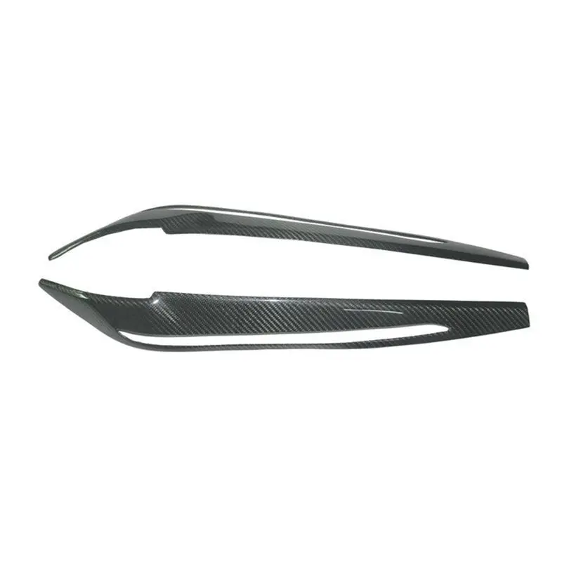 

ABHX-Real Carbon Fiber Car Headlight Eyelids Eyebrow Cover For BMW F15 X5 F85 X5M X6 2014-2018