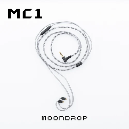 Imagen 1 del producto Cable de actualización MOONDROP MC1, micrófono de 3,5mm, cable de micrófono multiusos de 0,78mm-2 pines para CHU II