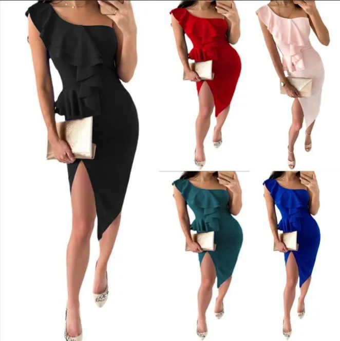 Spring And Summer Sexy Temperament Women's Sleeveless Split-ended Dress