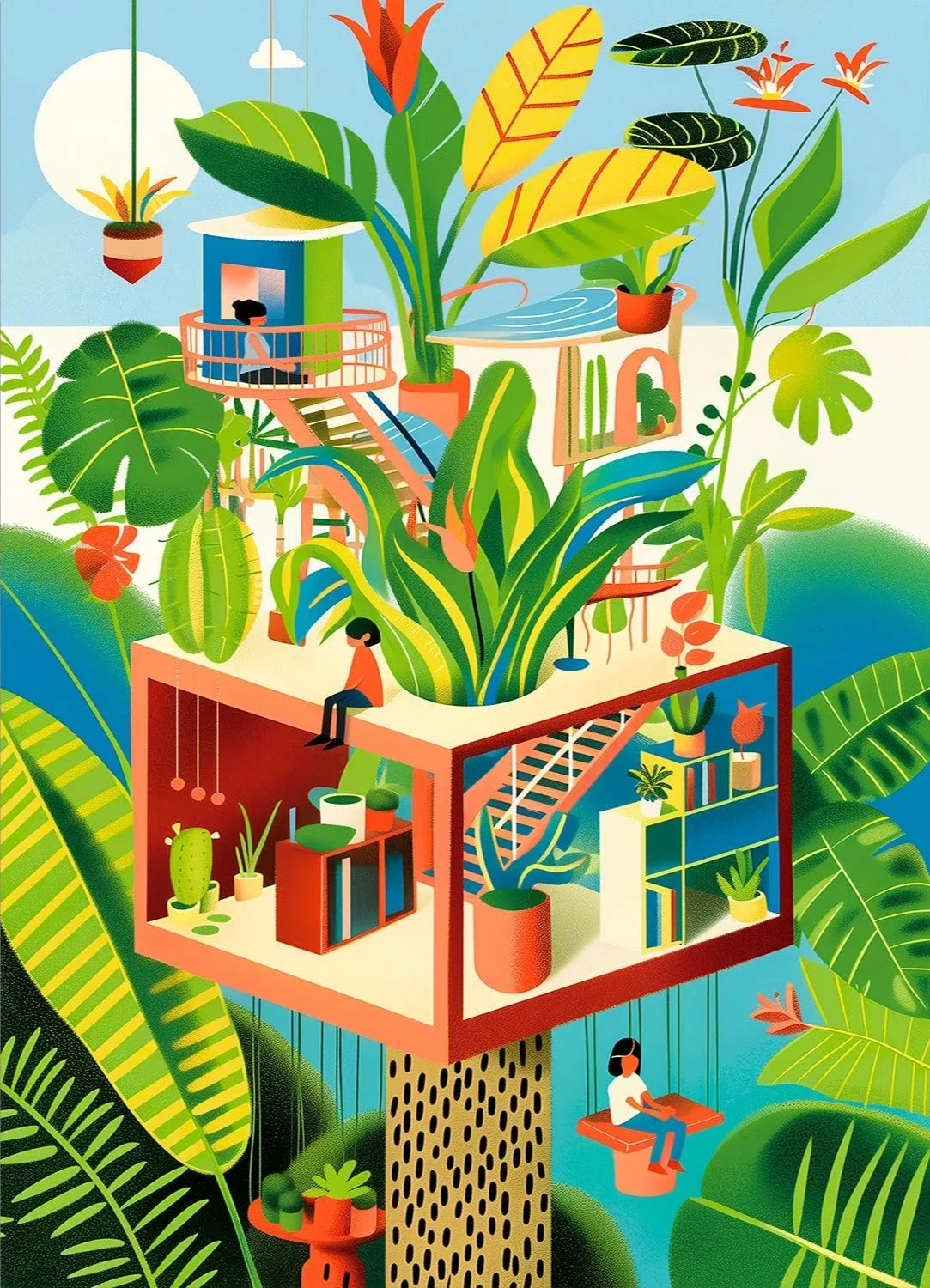 

Adult Jigsaw Puzzle 300/500/1000Pcs Green Tree House Wooden Puzzle for Bedroom Gameroom Livingroom Decor Holiday Birthday Gift