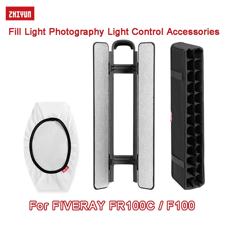 ZHIYUN Soft Diffusor/Grille Fill Light Accessories For FIVERAY FR100C F100 Led Light for YouTube Photography Light Control