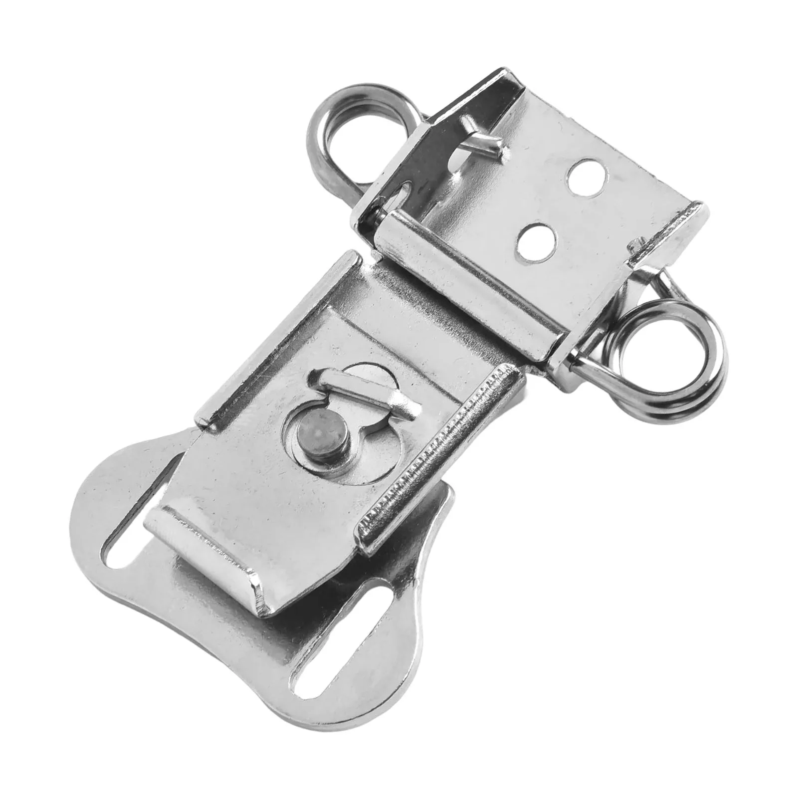 4Pcs Stainless Steel Spring Loaded Small Butterfly Latch Buckle Heavy Lock Travel Luggage Buckle Flight Case Home Improvement