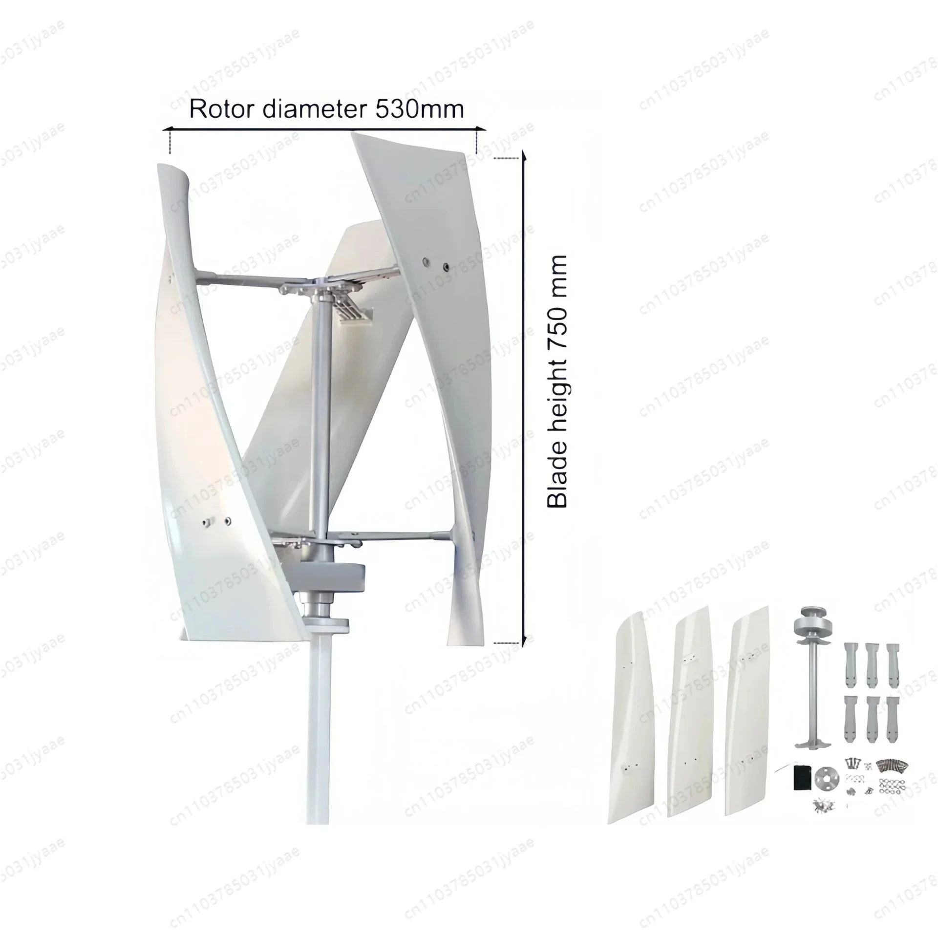 12V 24V 100W Vertical Axis Wind Turbine, Magnetic Levitation Wind Turbine Breeze Start