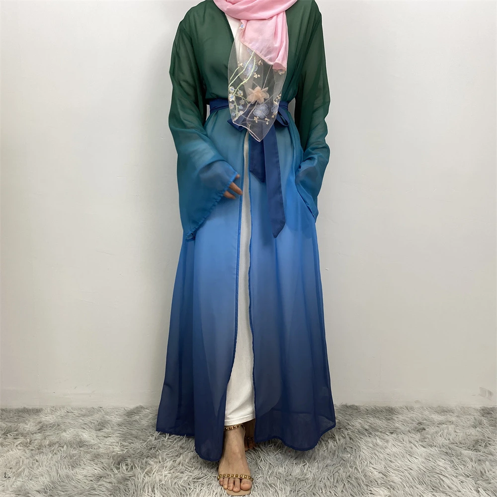 2024 New Dubai luxury Abaya Muslim Women Kimono Cardigan Open Robe Casual Islam Party Clothing Elegant modest vestidos de noche