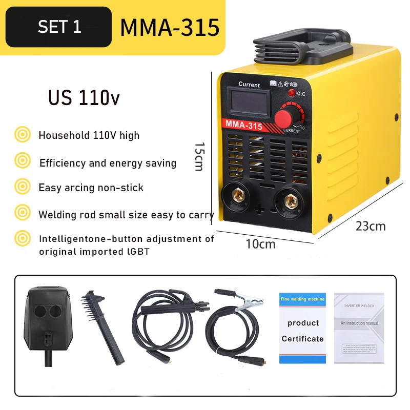 Portable Arc Welding Machine Fully Automatic Cual Voltage Dual-purpose Industrial Grade Solid Copper Welding Machine 110V/220V