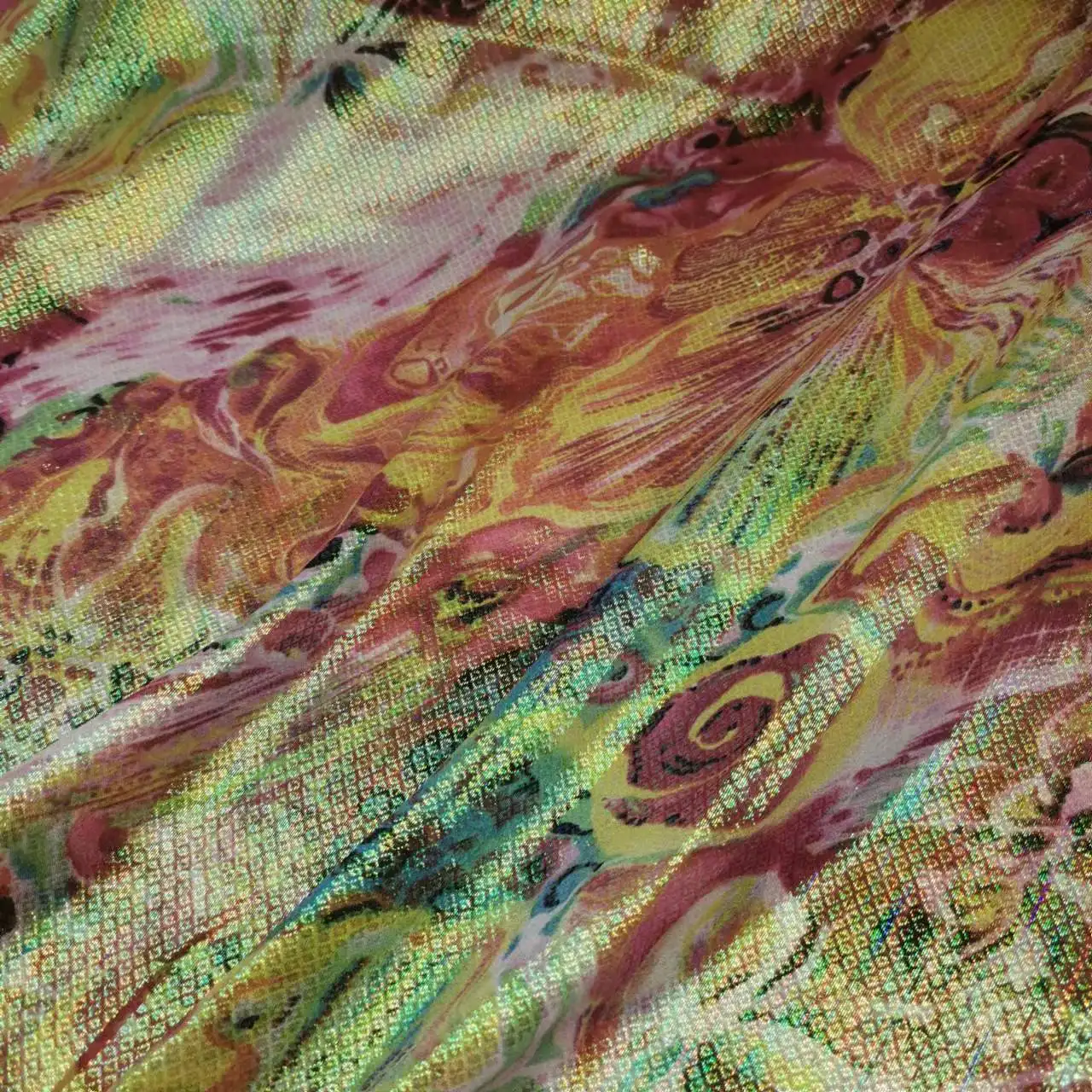 Super Deal Fabric Silk Somali Dirac Jacquard Colorful Metallic Lurex Mulberry Silk Saree Dress Tissue