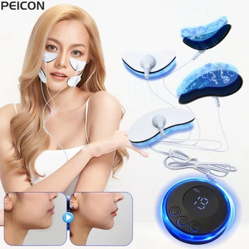 EMS Facial Microcurrent Massager for Face Muscle Stimulator Skin Tighten Face Lifting Massager Anti Wrinkle Double Chin Remover