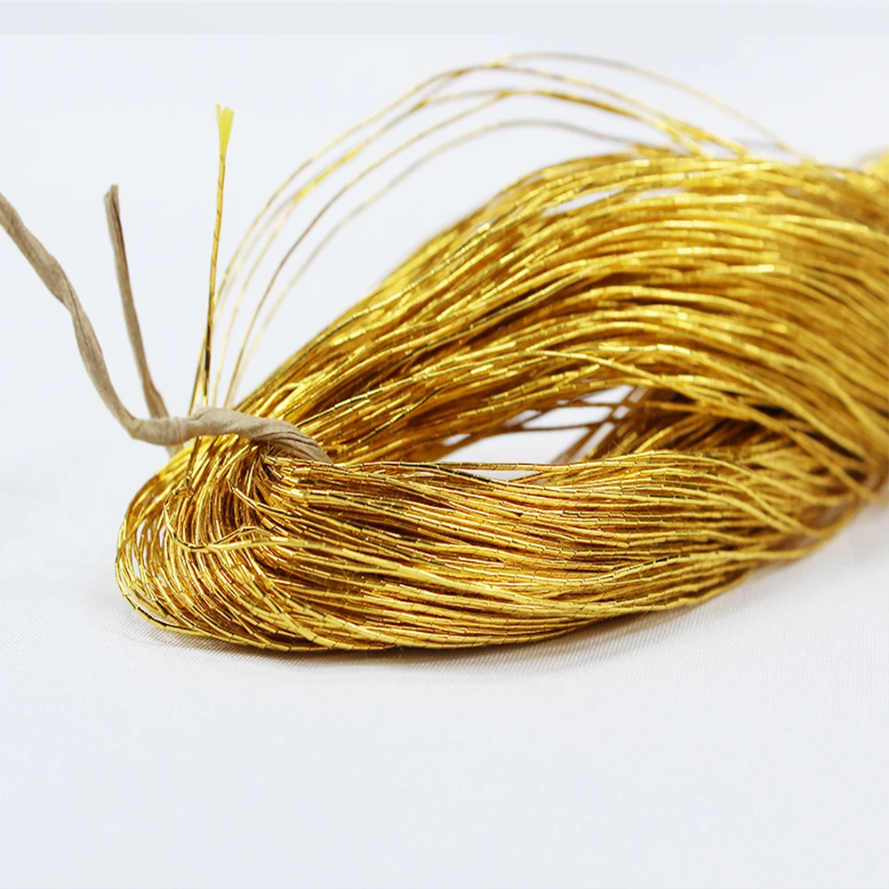 1 Stück 70 Meter Goldstickgarn, Glänzendes Rundes Seidenmaterial für Handgemachtes DIY Nähen, Stricken und Sticken – Detail 10