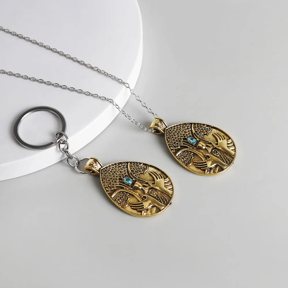 Game Elden Cosplay Vintage Necklace Unisex Pendant Jewelry Accessories for Men Women Chain Fans Gifts image 3