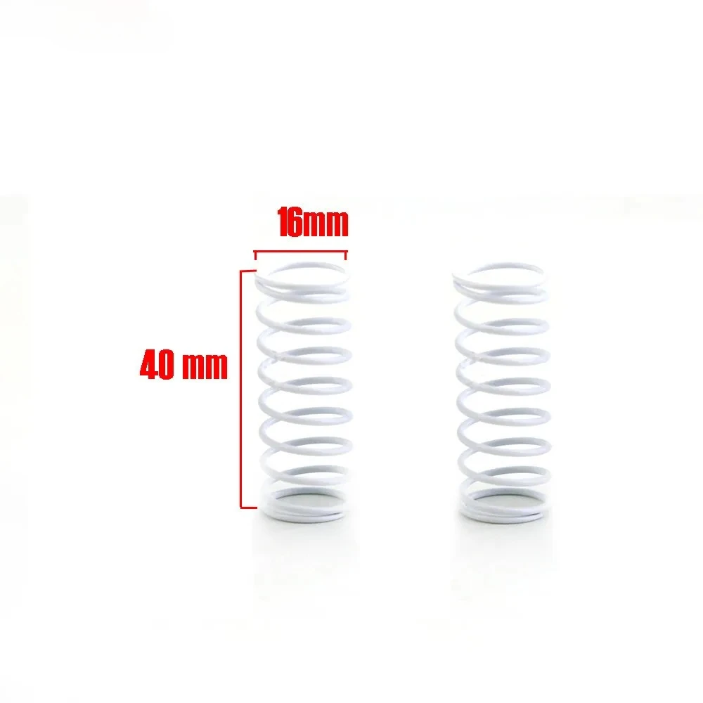 6 قطعة نوابض الصدمات المعدنية ضغط 40*16 مللي متر ل 1/10 RC سيارة Tamiya XV01 XV02 WR02 GF01 G601 TD4 TRF501X ترقية أجزاء