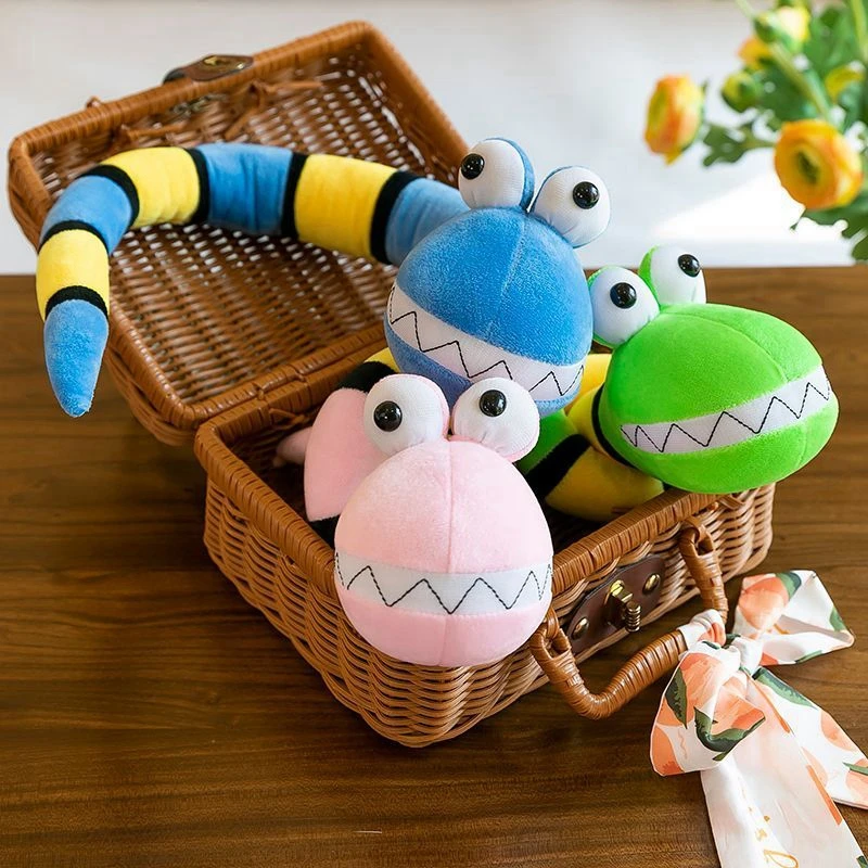 60CM Kawaii สีสันไม้ไผ่งูตุ๊กตาของเล่นการ์ตูน Zodiac ตุ๊กตางูเป็นของขวัญวันเกิดและเทศกาลสําหรับเด็ก