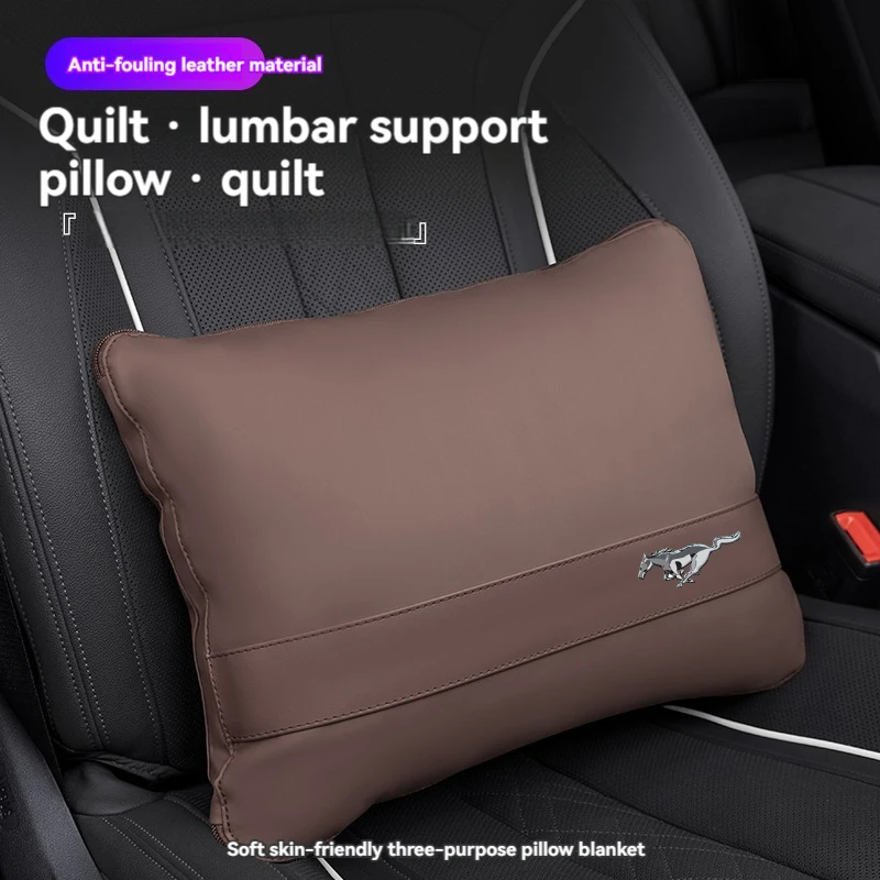 

Многофункциональное автомобильное одеяло, одеяло, подушка, поясная подушка, аксессуары для интерьера, одеяло с кондиционером для Ford Mustang, автомобильный Стайлинг