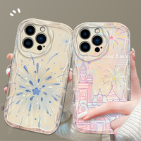 3D Castle Fireworks Wave Phone Case For iPhone 15 14 13 12 11 Pro Max X XR XS 8 7 6 6S Plus SE 2020 Clear Soft Silicone Cover