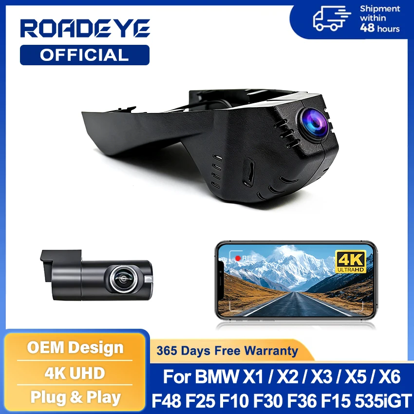 Plug and Play Wifi Dash Cam Car DVR Camera For BMW F07 F10 F11 F15 F16 F20 F21 F25 F26 F30 F31 F32 F36 F45 F48 F80 F82 2013-2022