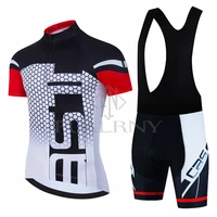 Nuevo Conjunto de Jersey de Ciclismo de verano, Ropa de Ciclismo de manga corta para hombre, uniforme para bicicleta de montaña, Maillot, Ropa de Ciclismo, pantalones cortos con pechera