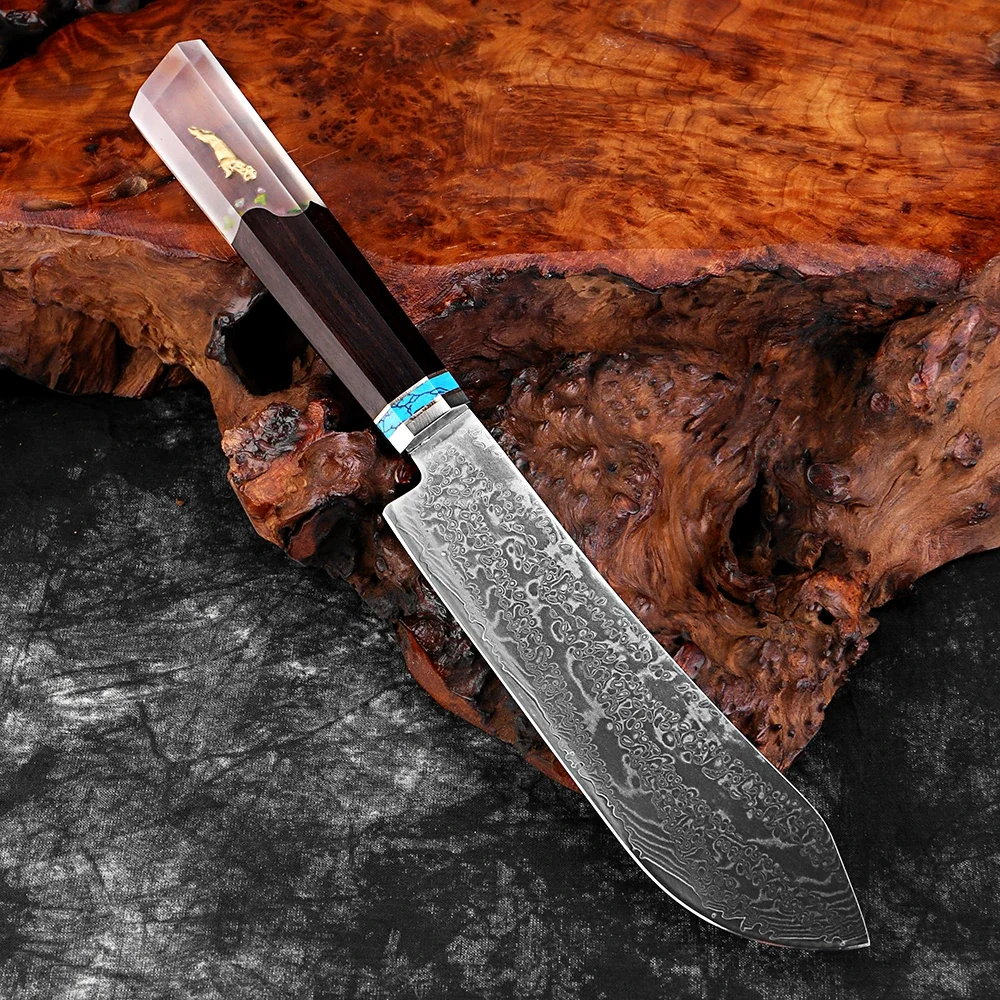 

6 Inch Utility Knife,Premium Kitchen Knife Chef Knife Sharp Damascus Steel,Multipurpose Paring Knife for Fruit and Vegetable Cut