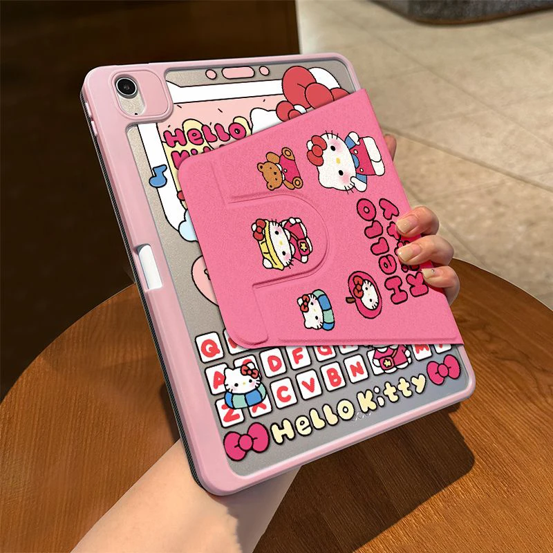 Sanrio HelloKitty Ipad Case Cartoon Silicone Soft Case for Ipad Pro 2018 2020 11 Inch Air 1 2 3 Shockproof Cartoon Cute Case