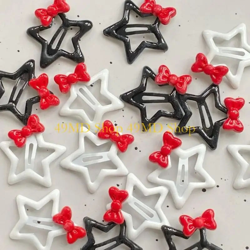 49md HAXCLIP CAVIDO VENÇÃO Y2K PENTAGRAMAS CLIP CABELO MENINAS ACESSÓRIOS FERRAMENTAS TOLOS CABELO