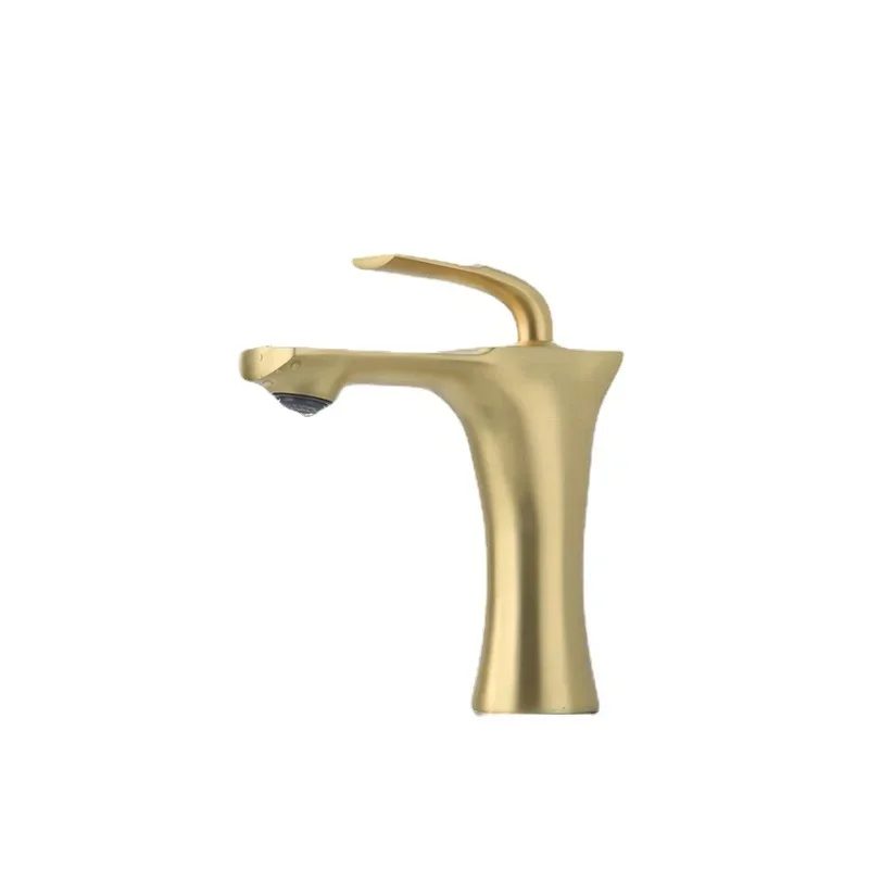 

New all-copper seated single-hole black basin hot and cold faucet, laskin basin faucet