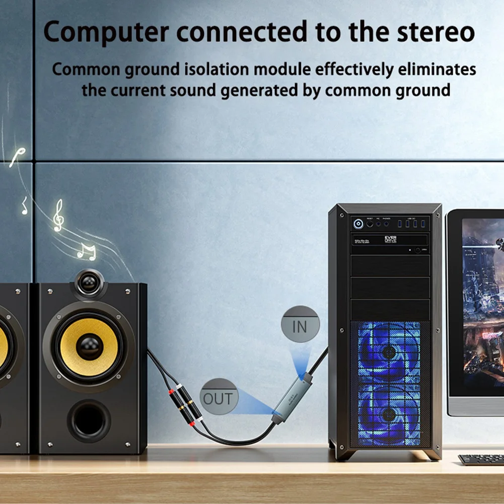 Новый AV100C для RCA аудио изолятор фильтр общего заземления 3,5 мм шумоподавитель с защитой от помех автомобильная аудиосистема домашняя стереосистема