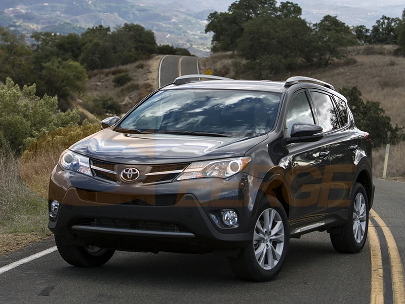Geerge لتويوتا RAV 4 RAV4 IV 2013 2014 2015 ممتاز ضوء النهار الترا برايت Cob Led عيون الملاك عدة خواتم هالة