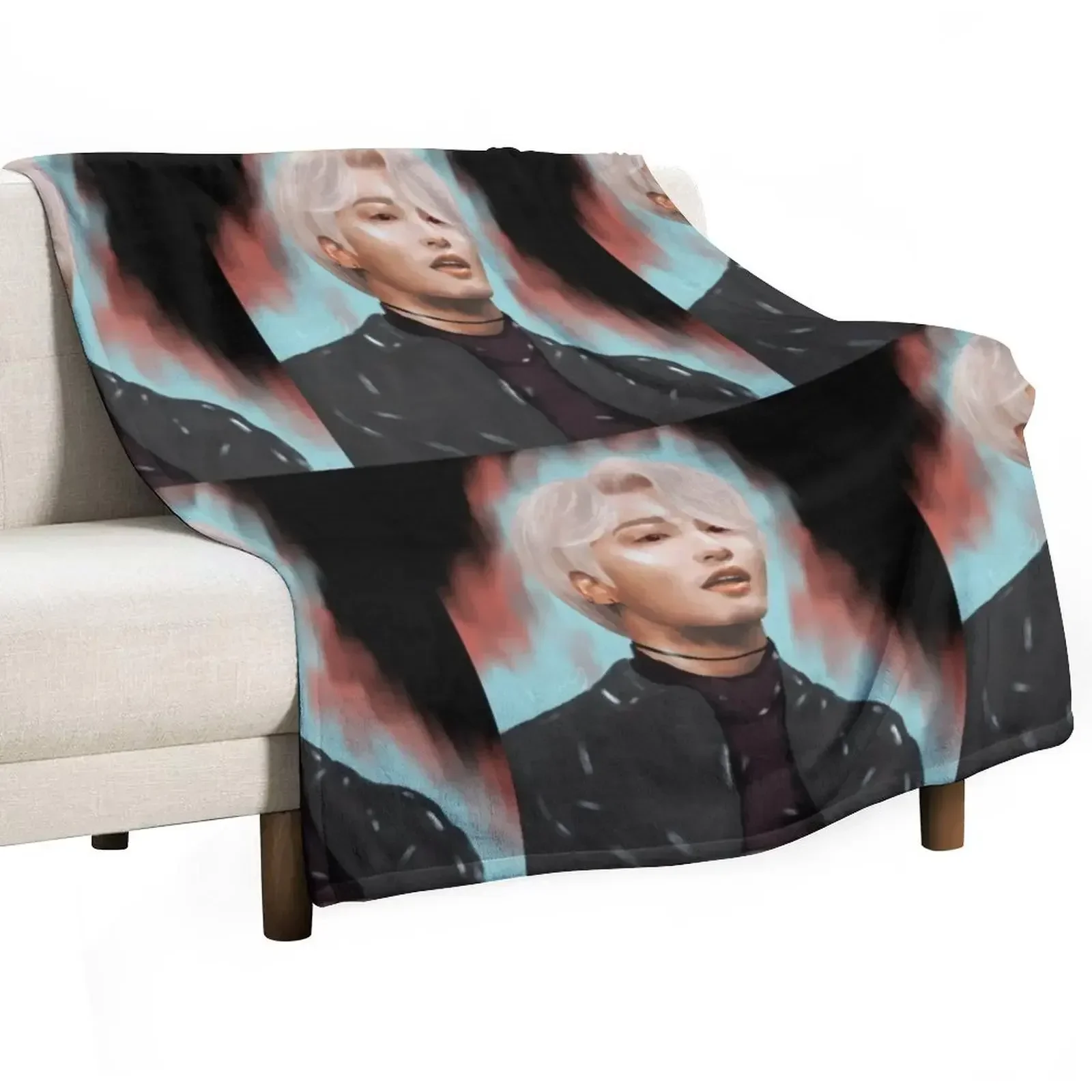 Seonghwa Throw Blanket Giant Sofa Baby Furrys Flannel Fabric Blankets