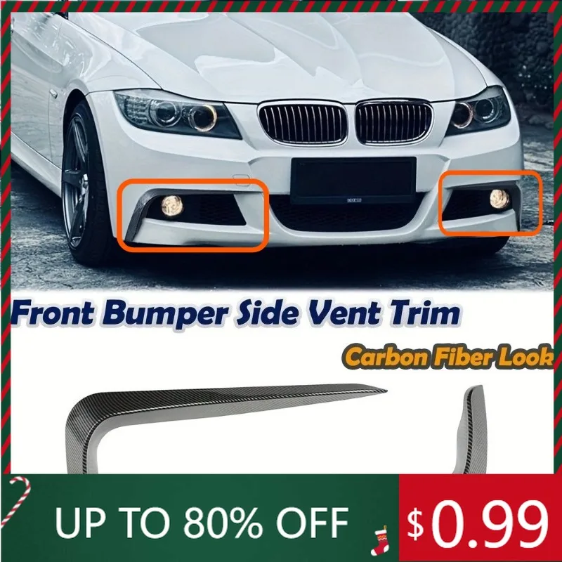 

For BMW 3 Series E90 E91 LCI 2009-2012 M Sport Front Splitter Front Bumper Canard Splitter Diffuser Protector Interior Stickers