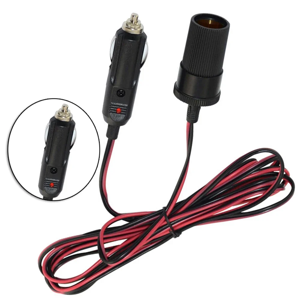 3 Meter 12V Charger Cable Socket Car Cigarette Lighter Extensions Charging Starting Auto Battery Cables Connectors