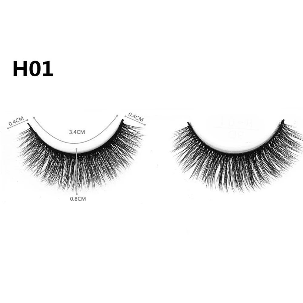 5คู่3D ธรรมชาติขนตาปลอม Professional Beauty ขนตาปลอมนุ่ม Reusable Fluffy Full Lashes TUE88