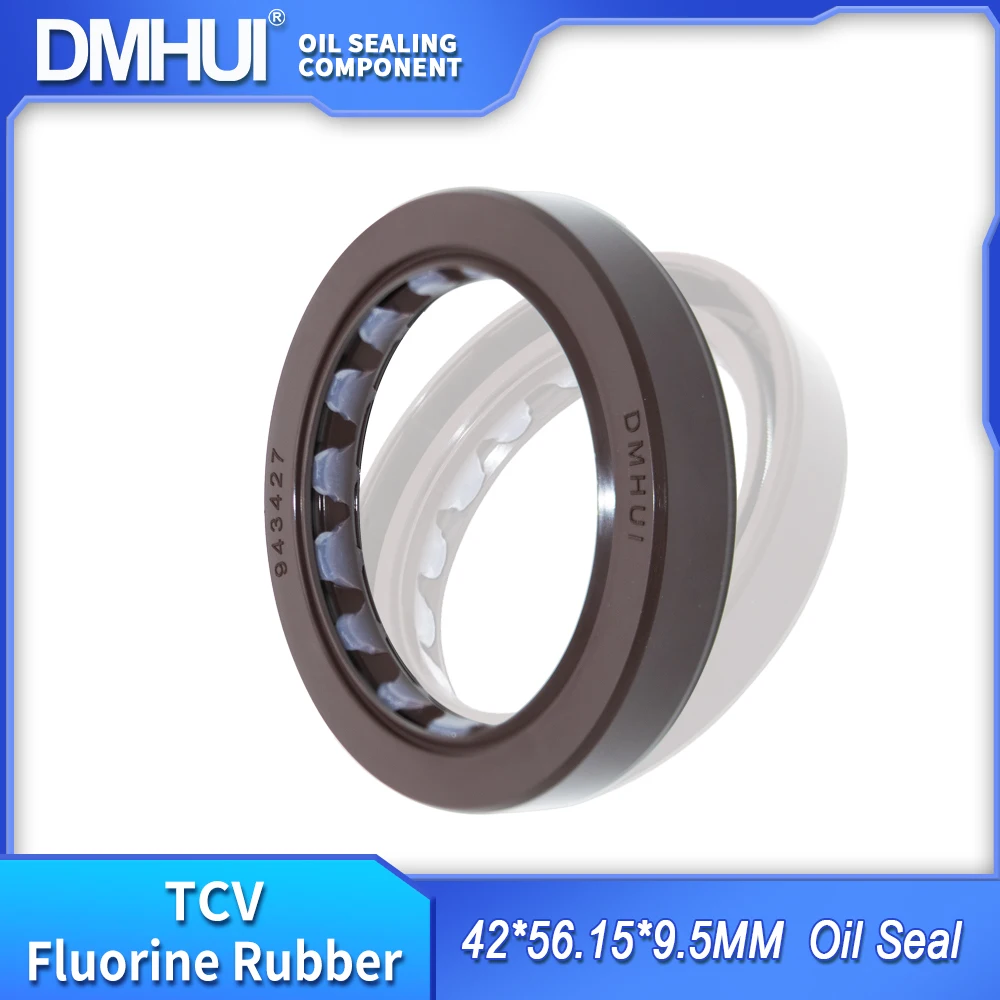 TCM-943427 Oil Seal 42x56.15x9.5mm FKM Rubber - DMHUI Rotary Shaft TCV Skeleton Seal Ring 42*56.15*9.5 for PVM074 Motor