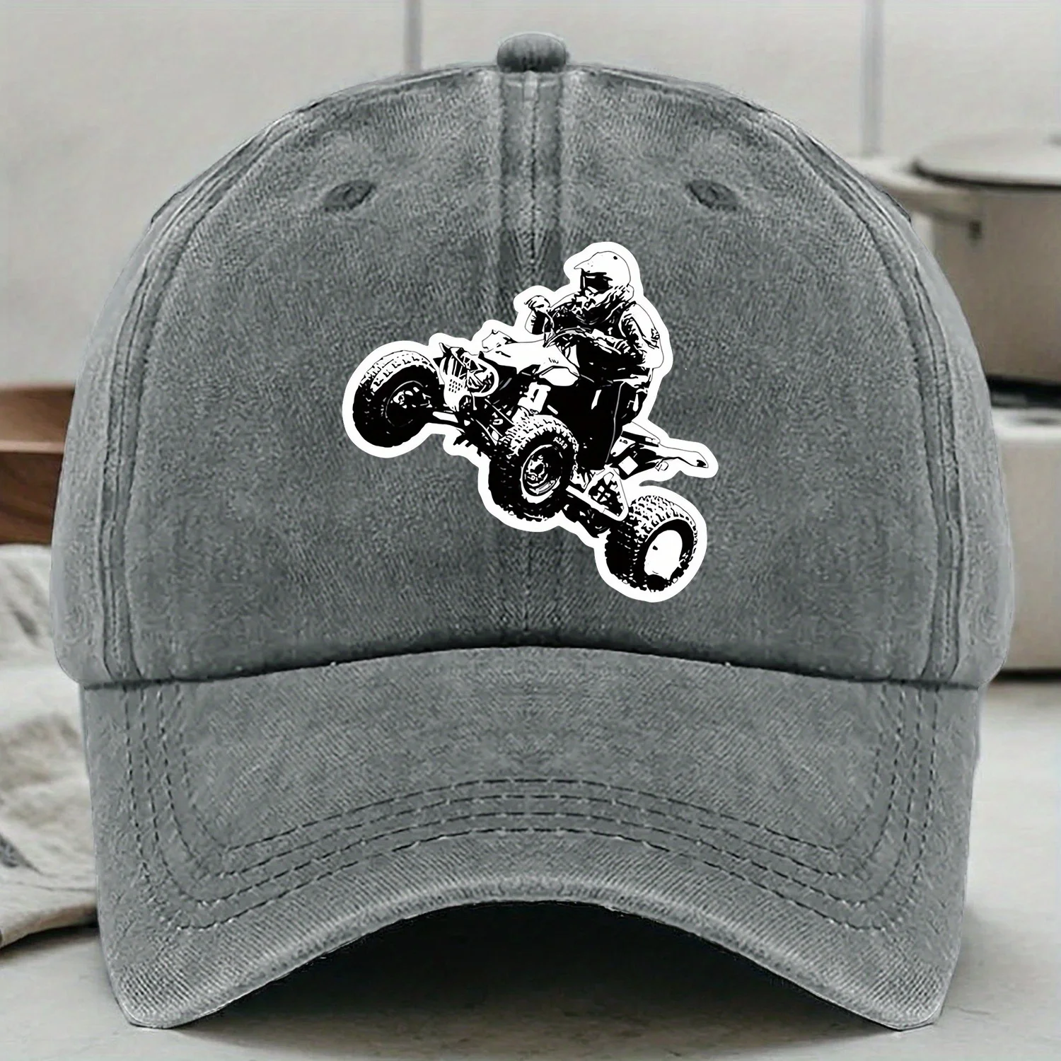 A Fun-themed Printed Baseball Cap Featuring an 
