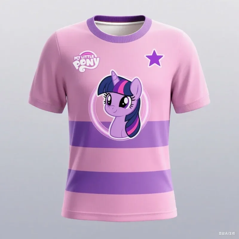 

Новинка 2025, детский размер, мужская и женская летняя модная футболка с v-образным вырезом и короткими рукавами с принтом «Маленькая Берри», футбольный костюм