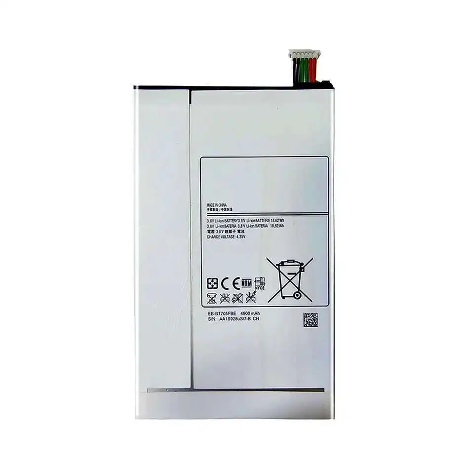 أداء طويل الأمد EB-BT705FBE 4900Mah بطارية الجهاز اللوحي عالية الكفاءة لسامسونج غالاكسي تاب S 8.4 SM T700 T705