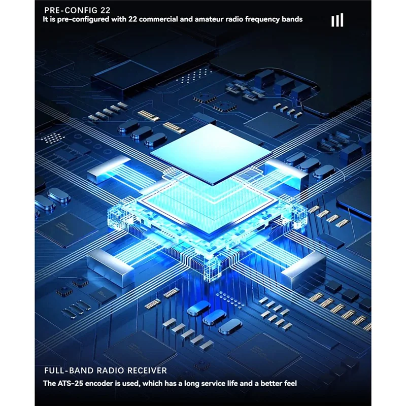 -BOFF FM AM(MW SW) وSSB(USB LSB) DSP SDR جهاز استقبال ATS-20+ Si4732 جهاز استقبال راديو كامل النطاق مع هوائي