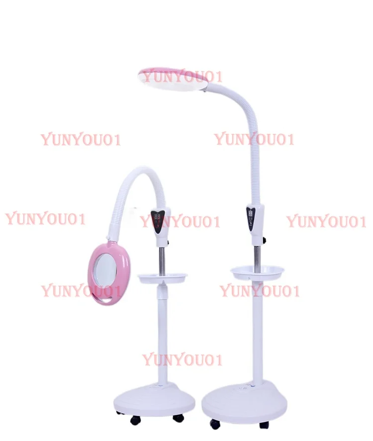 Beauty Embroidery Lamp Led Cold Light Magnifying Glass Pick Acne Eye Protection Beauty Shadowless Lamp Eyebrow Floor Lamp