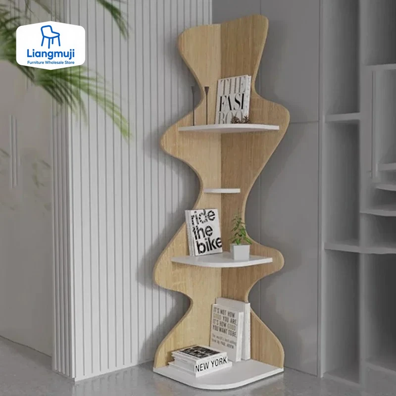

Wooden Storage Desk Organizer Shelf Rack Children's Bookcases Cube Bookcase Furniture Warehouse Living Room Prateleira Shelves