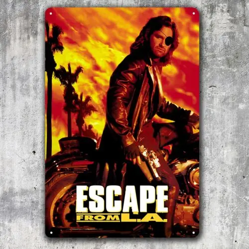 Escape From LA Movie Metal Poster - Collectable Tin Sign 20x30cm  -aluminum