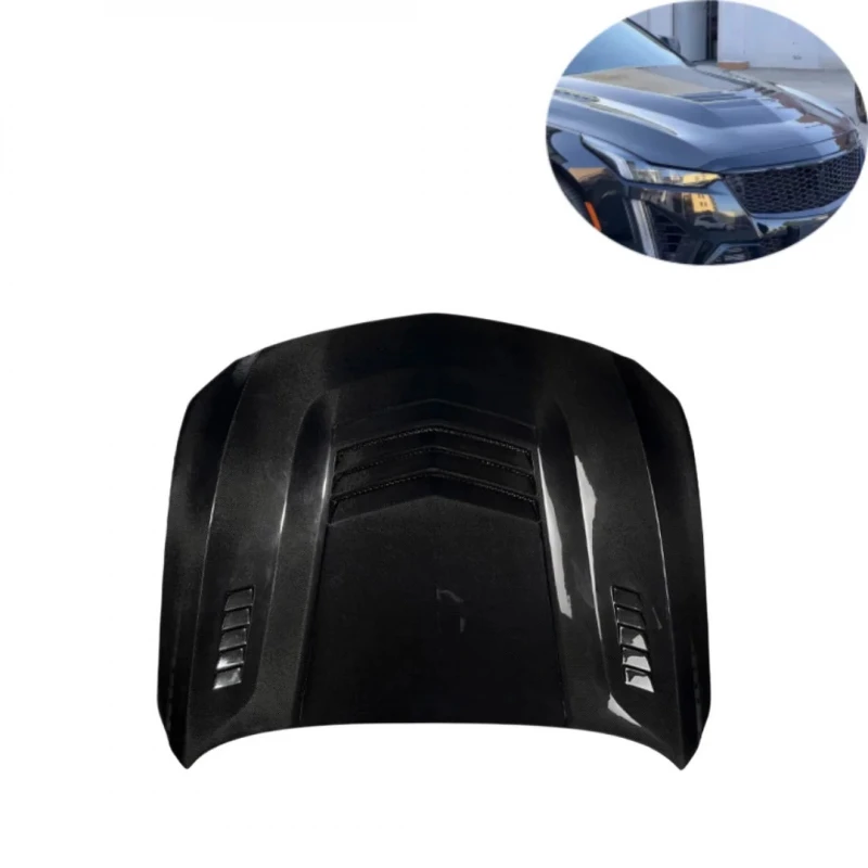 Hot Selling D Style Carbon Fiber Front Engine Hood Bonnet Kit for Sports Sedan 2020+ Off-Road Lightweight Exterior