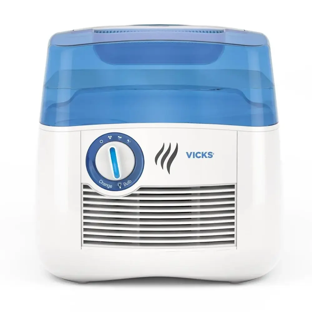 Cool Moisture Humidifier UV Technology V3900 1-Gal 400sqft Quiet Operation VapoPads Compatible Antibacterial Filter Medium Rooms