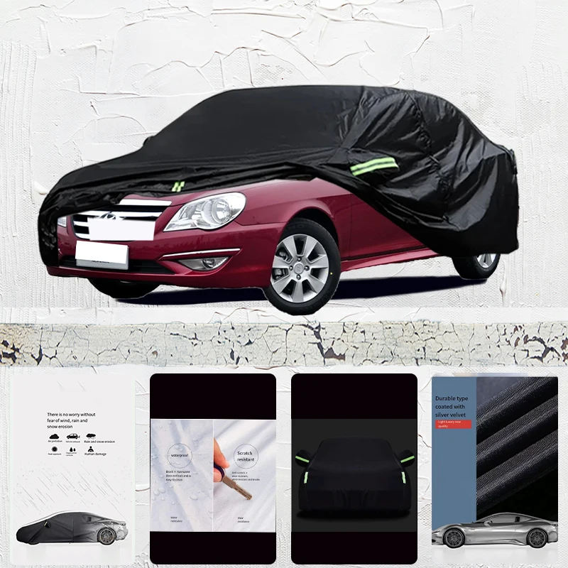 

For hyundai moInca Car cover Exterior Car Cover Outdoor Protection Full Car Covers Waterproof Sunshade Anti UV Snow Cover Black