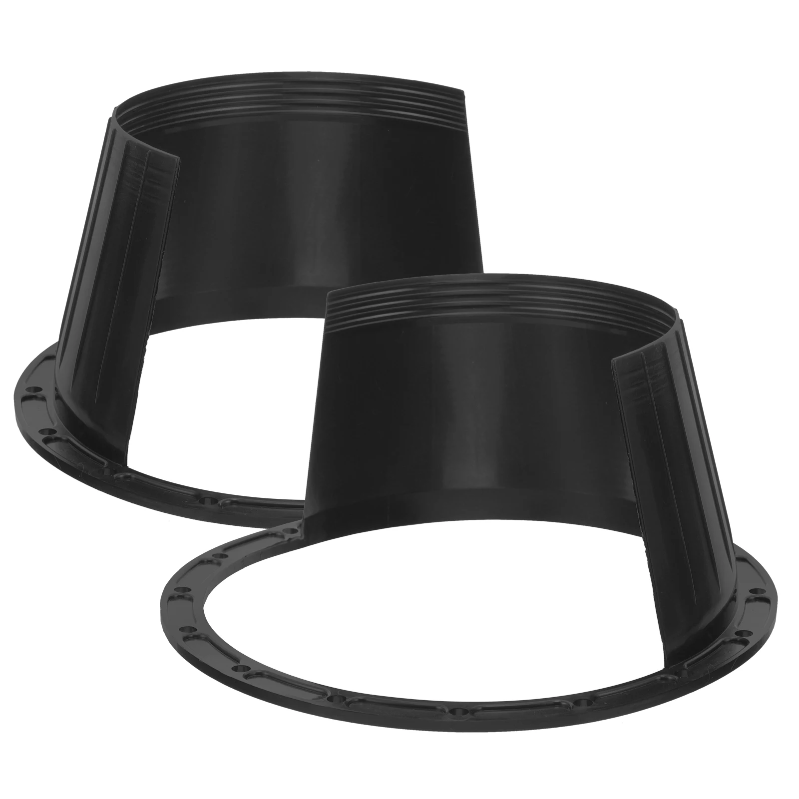 

2pcs Car Speaker Waterproof Cover 6.5 Inch Black Splashproof Adapter Ring Spacer Audio Speakers Protection Against Rain Dirt