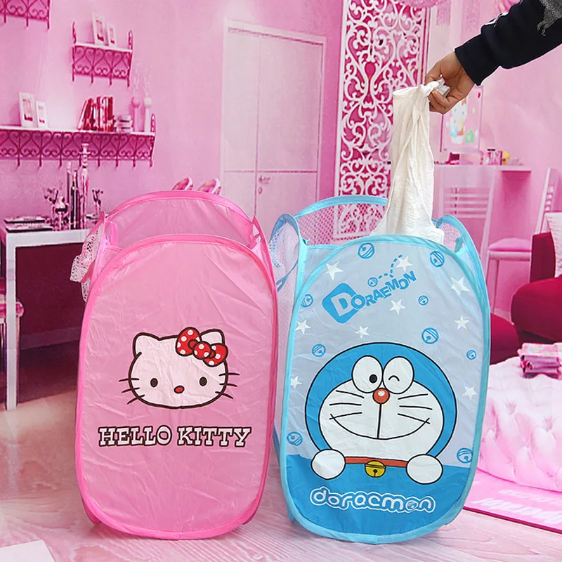Miniso Sanlio Home Cartoon Dirty Clothes Basket Folding Laundry Basket Dirty Clothes Storage Basket Fabric Clothes Basket image 3