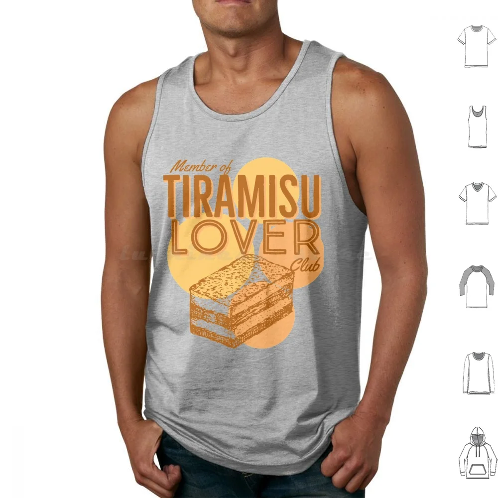 Member Of Tiramisu Lover Club Tank Tops Print Cotton Memeber Of Tiramisu Lover Club Lovers Stamps