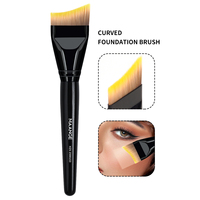 MAANGE Curved Foundation Brush Soft Hair Concealer Brush for Blending Liquid Cream Flawless Beauty Tool Suitable Beginners