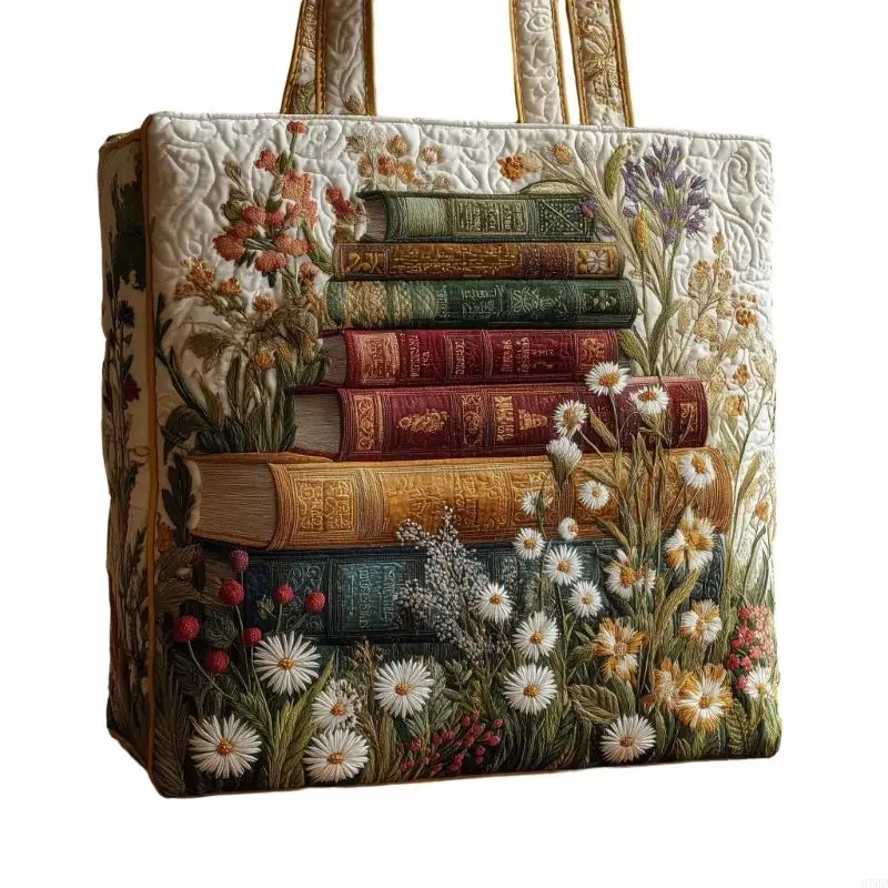 Comfortable Commuters Bag Canvas Shoulder Bag Printed Handbag Practical Work Handbags For Long Wear Shopping And Outings