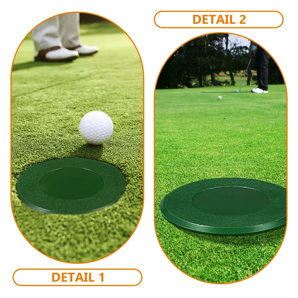 

Golf Hole Cup Cover Premium Plastic Putting Training Aid For Outdoor Practice Lightweight Golfing Accessory