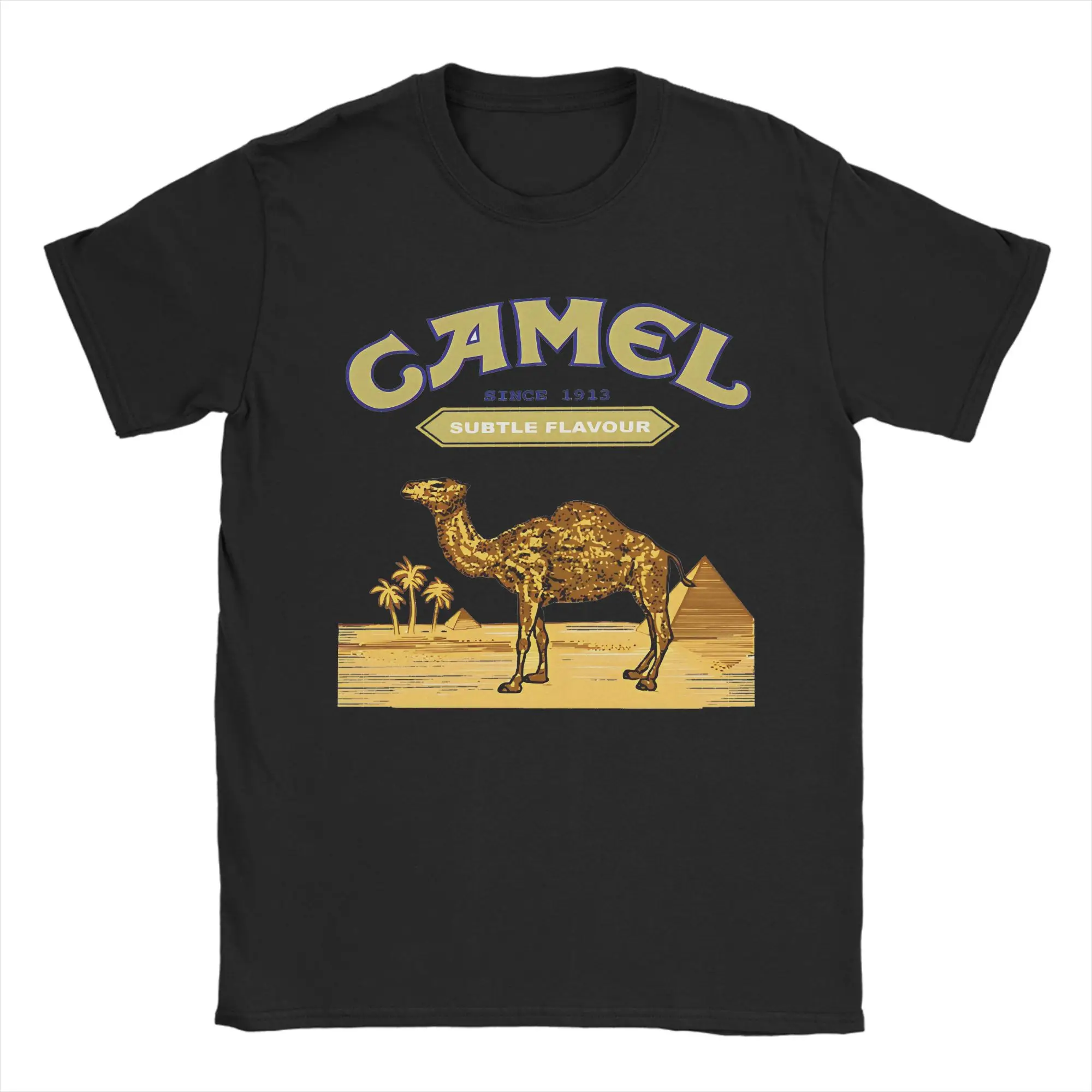 Camels Cigarettes T-Shirts Men Women Off Road Vehicle100% Cotton Tee Shirt Crew Neck Short Sleeve T Shirt 4XL 5XL Clothing